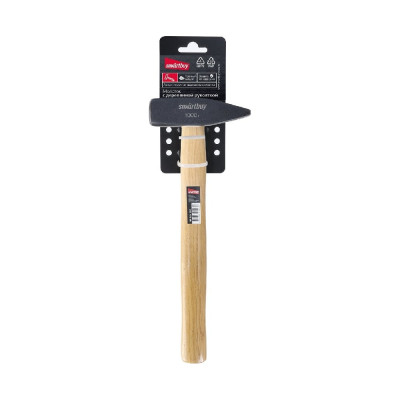 Слесарный молоток с деревянной клеенной рукояткой Smartbuy 1000 г, tools SBT-GHW-1000