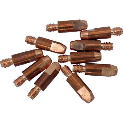 Токоподводящий наконечник М8, 10/30 мм, 1.2 мм, E-Cu, 10 шт EUROSTAR 02М81030Ф1.2М