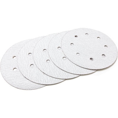 Диск шлифовальный Velcro 8 отверстий 180 мм, P40, 5 шт Flexione 10000495