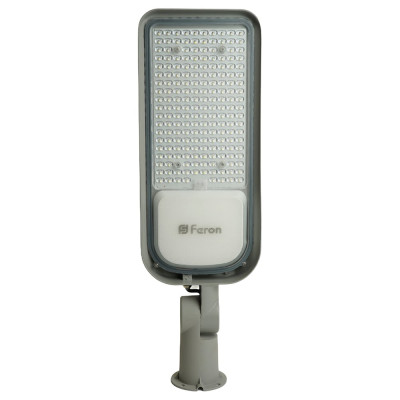 Светодиодный уличный консольный светильник sp3060 150w 6400k 100-265v/50hz, серый, FERON 48688