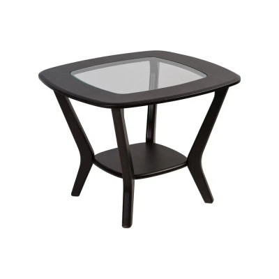 Журнальный стол Мебелик Мельбурн со стеклом венге/венге П0002672 584