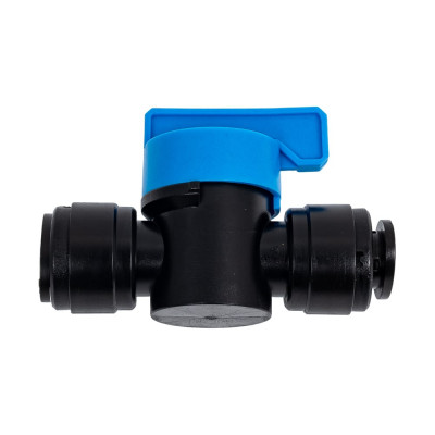 Фитинг цанговый прямой с шаровым краном 8 мм CDC Pneumatics HBVU 0808B