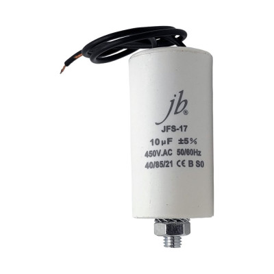 Конденсатор пусковой JB Capacitors 10мкФ, 450В, 35х70, JFS-17 (CBB60-G) (гибкие выводы+болт) JFS17A6106J000000B-157