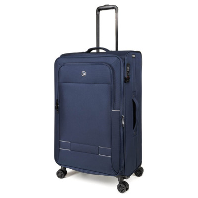 Чемодан Torber Brosno, синий, нейлон 600D, 48x30x78 см, 85 л T1901L-Blue