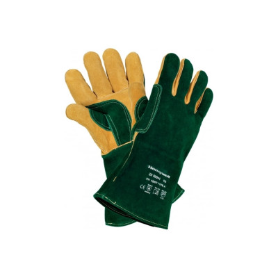 Краги сварщика Honeywell Green Welding термостойкий спилок, усиленные, р-р 10 2000041-10