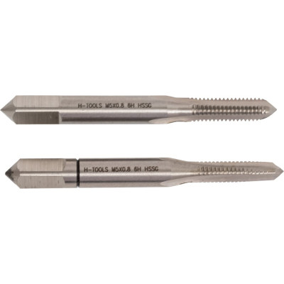 Набор метчиков из 2-х шт. H-Tools М5 шаг 0.8мм DIN352 HSS-G 230050TXHT-2