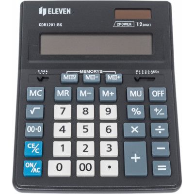 Настольный калькулятор Eleven Business Line 12 разрядов CDB1201-BK
