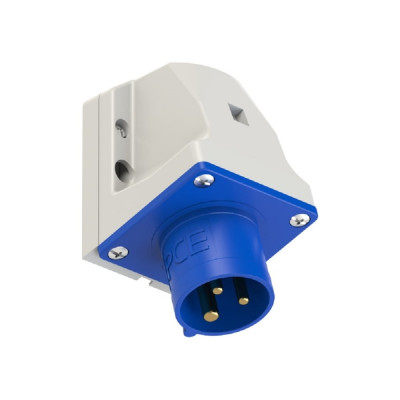 Настенная вилка PCE 32а/220v/1p+n+e/ip44 523-6