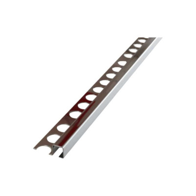 Профиль для плитки из нержавеющей стали РУССКИЙ ПРОФИЛЬ полированный РПН-14 10 П 2,7м 4680427116087