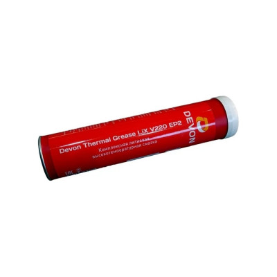 Смазка Thermal Grease LiX V220 EP 2, туба-картридж 0,4кг DEVON 338662427