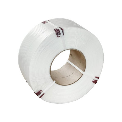 Полипропиленовая стреппинг-лента ООО Комус 15 мм, 1.0, 1200 м, белая 1918463