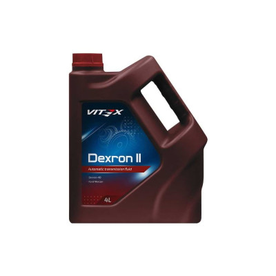 Масло для автоматических трансмиссий VITEX Dexron 2 4 л Specifications: General Motors Dexron II D Соответствует спецификации MB 236.6/236.7, MAN 339 Typ Z1/V1, ALLISON C4, CATERPILLAR TO-2, ZF TE-ML 09/11A/14A v312809