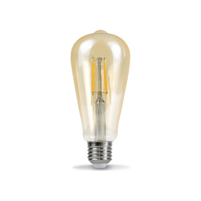 Лампа IN HOME сд led-st64-deco gold 15вт 230в е27 3000к 1570лм золотистая 4690612050843