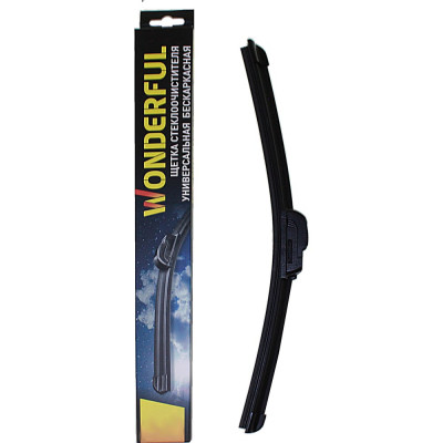 Щетка стеклоочистителя WONDERFUL WF бескаркасная с графитом (универ) 62.5см/25" (2 адаптера) 904533