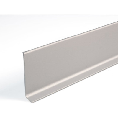 Плинтус алюминиевый РУССКИЙ ПРОФИЛЬ 60 мм 2,5м анодированный серый матовый 4680427016448