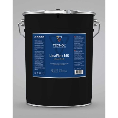 Многоцелевая профессиональная смазка с дисульфидом молибдена TECNOL LicaPlex MS (li-calcium/ mos2), 18 кг nlgi: 2, din 51502: kpf2k-30, iso 6743-9: l-xcceb 3 394293-018