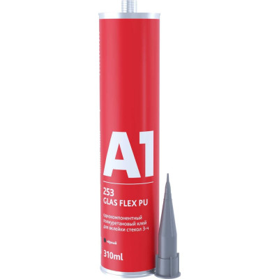 Однокомпонентный полиуретановый клей для вклейки стекол A1 253 GLAS FLEX PU 310ml 3-ч. 253GF-310
