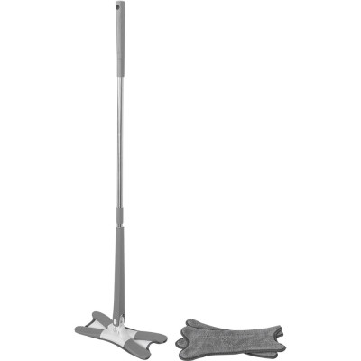 Швабра Х-образная с функцией отжима ISMA серая, 1300x370x150 мм ISMA-22(grey)(55054)