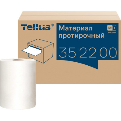 Материал нетканый протирочный TORK Tellus Advanced в рулонах, 1-сл., белый 25830 352200