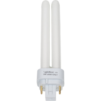 Лампа люминесцентная LightBest lbl d/e 71002 18w 4000k g24q-2 701071002