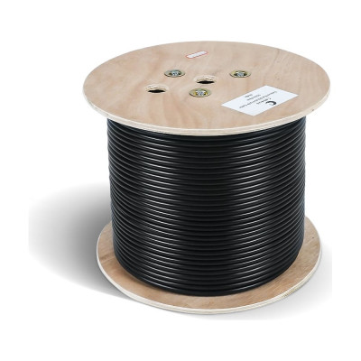 Кабель для интерфейса Cabeus RS-485/RS-422, 2x(2x24 AWG), многожильный (patch), экран - фольга + оплетка 90 процентов, - 40 C - +75 C, PVC 305м RS-485 2x2x24AWG/7