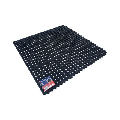 Входной резиновый коврик ООО Комус 90 см x 90 см х 12 мм 1848678