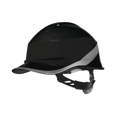 Каска защитная Delta Plus DIAMOND VI WIND из ABC с вентиляцией цвет черный, DIAM6WTRNOCA