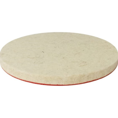 Круг полировальный 125x10 мм, войлок натуральный, на липучке Diamond Industrial DIDPOL12510