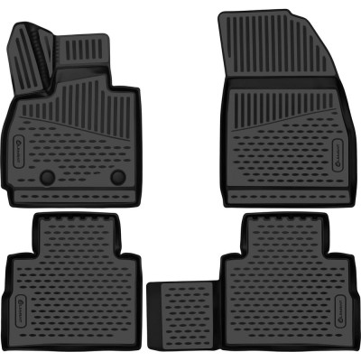 Коврики 3D в салон Element подходят для EXEED RX 2023 - 4шт. (полиуретан) / Эксид РХ ELEMENT3DAN0628210k