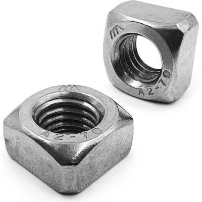 Гайка нержавеющая KREPFIELD М8 DIN 557 А2 квадратная 30 шт 557А2ГАЙКАМ8-30