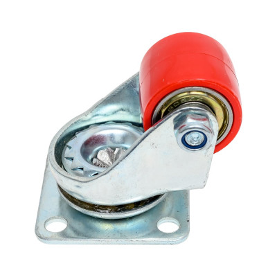 Колесо полиамид поворотное 27 мм Красный MFK-TORG 1123027-RED