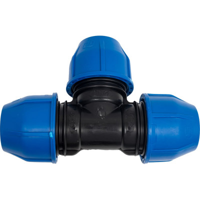 Тройник компрессионный ПК АкваЭлемент 50x50, ПНД EL-F-04-50