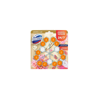 Блок для очищения унитаза POWER 5 TRIO DOMESTOS экзотический букет 8720182998200