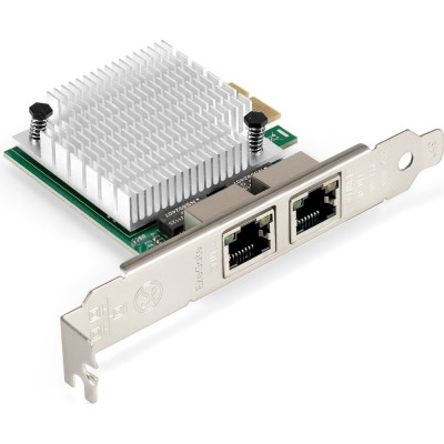 Сетевой адаптер ExeGate EXE-562 PCI-E x1 v2.0, 2xRJ45, UTP 10 100 1000Mbps, Realtek Chipset RTL8111F 296210