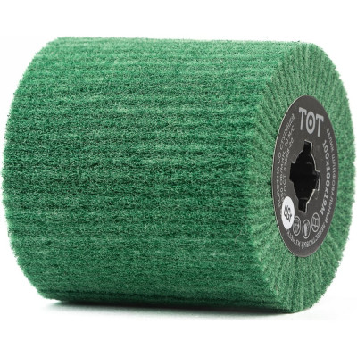 Шлифовальный нетканый валик 100x100x19 мм, VERY FINE GREEN TOTFLEX 4631166051214