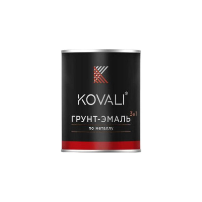 Грунт-эмаль 3 в 1 KOVALI матовая, светло-серая RAL 7035, 10 кг kov3.2.3А7035