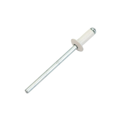 Заклепка вытяжная Доброга 4x10 цинк RAL 9003 Белый 1000 шт. ТД-00004393
