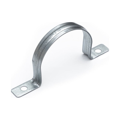 Металлическая двухлапковая скоба Промрукав усиленная, противопожарная, СМДУ d60-63 мм, отв. d 6.5 мм, 50 шт. PR13.02443