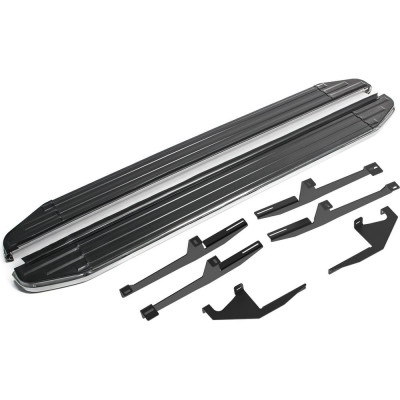 Пороги на автомобиль Rival "Premium-Black" Haval M6 2023-, 180 см, 2 шт.  A180ALB.9405.1