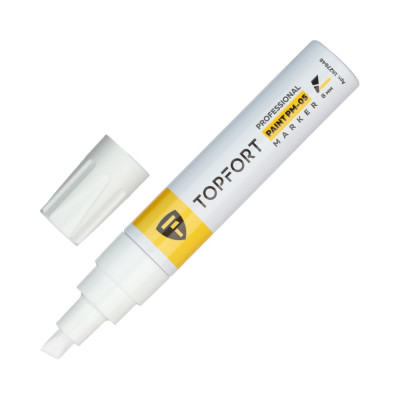Маркер лаковый Topfort Paint 8 мм, белый 1827848