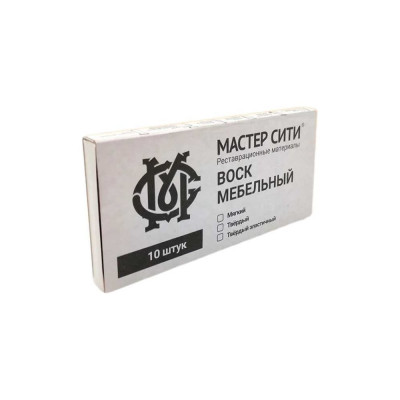 Воск для мебели Мастер Сити твердый 10 цветов Бежевые 2023004