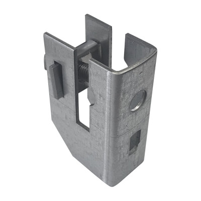 Скоба держатель полосы EZETEK с болтом, оцинк 90195