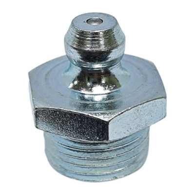 Пресс-масленка прямая оц. H1 M12x1, комплект 100 шт., оцинкованная сталь, Европейский стандарт DIN71412, MasloSmenka 010109-100