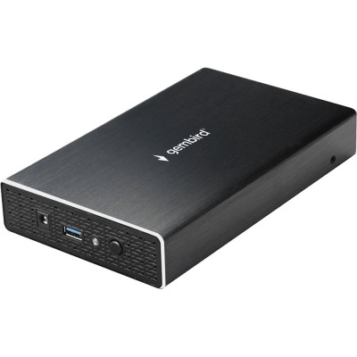Внешний корпус Gembird USB 3.0 для 3.5" HDD/SSD, порт Type-A, SATA III, металл, чёрный, коробка EE3-U3S-1