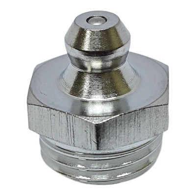 Пресс-масленка прямая нерж. H1 R1/4"BSPT, комплект 10 шт.,нержавеющая сталь AISI304, Европейский стандарт DIN71412, MasloSmenka 010705-10