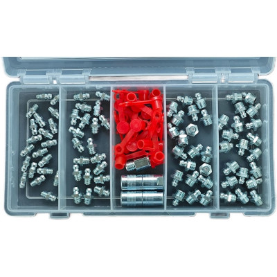 MasloSmenka Набор пресс-масленок (7 типов / 103 предмета) в кейсе GN-KIT-7-103, 012001