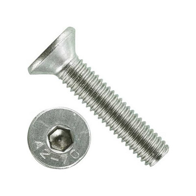 Винт 23 Болта нержавеющий 6x16 потайной под шестигранник DIN7991, 10 шт. 2000000607993