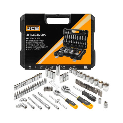 Набор инструментов JCB 94 пр. 1/4", 3/8" (6гр) JCB-4941-5DS(59718)