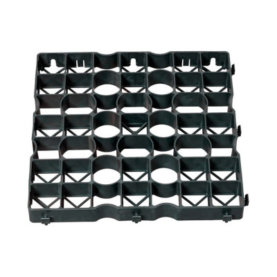 Усиленная газонная решетка ГеоПластБорд 50x50, черный, комплект 4 шт ГР_ТГ40.50.50.4_ч_4