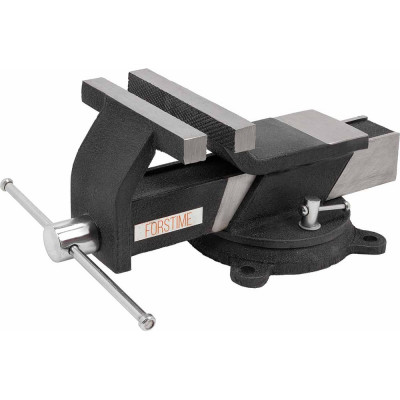 Тиски стальные поворотные с наковальней FORSTIME 4"-100мм FT-6540804(59918)